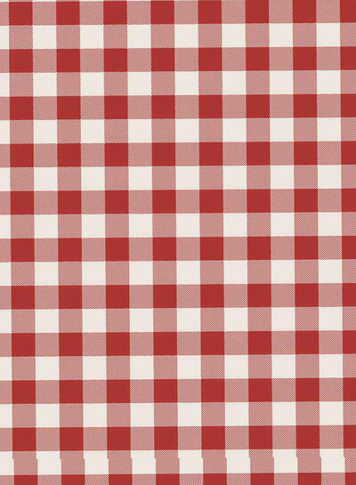 Fibremood seersucker rood en wit - Muriel