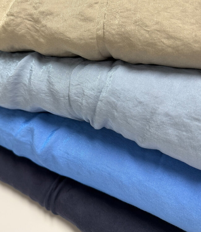 Madeline viscose met subtiele glans - marineblauw