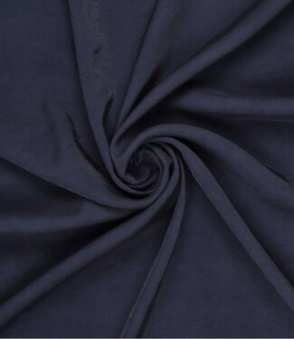 Madeline viscose met subtiele glans - marineblauw