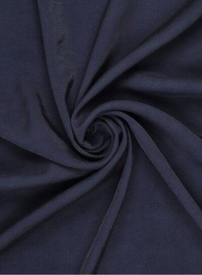 Madeline viscose with subtle sheen - navy blue