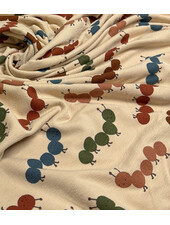 Madeline terry crèpe - speelse rupsen