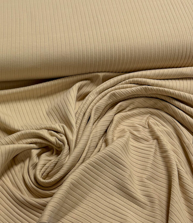 Madeline prachtige ribtricot - zand