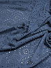 Madeline beautiful embroidery option scalloped edge - navy blue