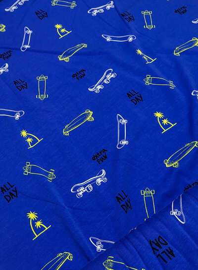 Madeline extra fun skating - tricot - kobaltblauw