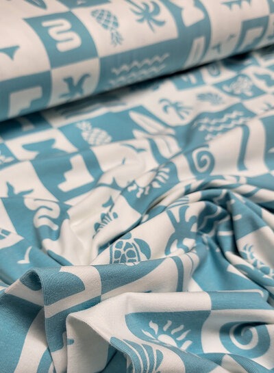 Madeline fun in the ocean blocks - tricot