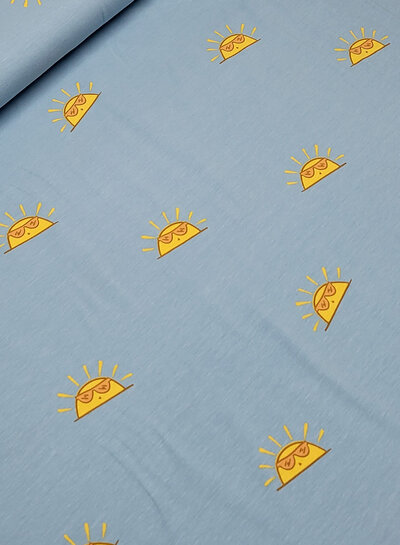 Madeline Sunset - jersey - soft blue