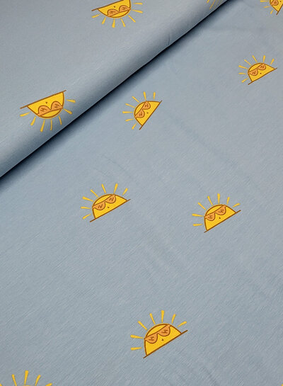 Madeline Sunset - tricot - zacht blauw