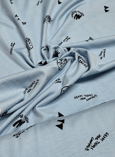 Madeline Inspire others - tricot - zacht blauw