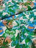Madeline green butterflies woven viscose jacquard