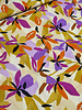 Swafing malis mustard and lilac flower - viscose