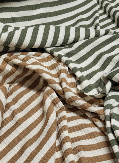 camel streepjes - ribtricot