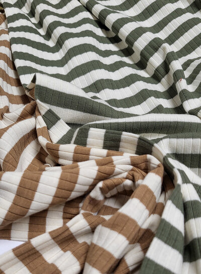 camel streepjes - ribtricot