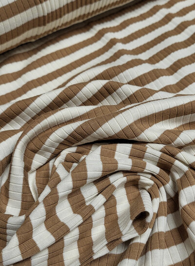 camel streepjes - ribtricot