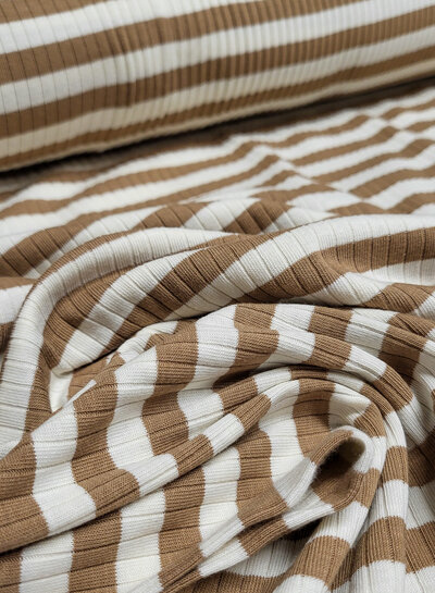 camel streepjes - ribtricot