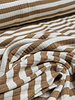 camel stripes - ribbed knit