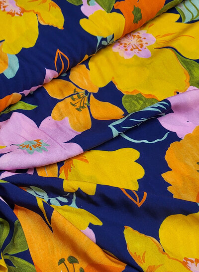 Swafing flowers kissed by the sun - viscose