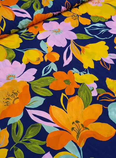 Swafing flowers kissed by the sun - viscose