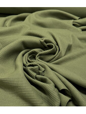 khakigroen - zachte ribtricot