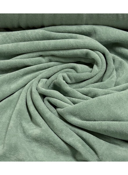 mint sponge - stretch terry cloth