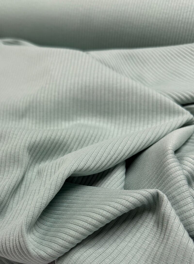 mint blue - soft ribbed knit