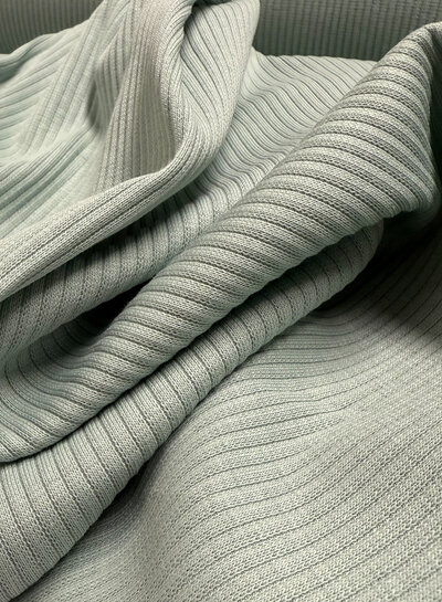 mint blue - soft ribbed knit