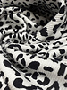 leopard black&white - ribbed jersey