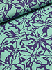 Madeline abstract flowers cobalt mint-tetra double gauze