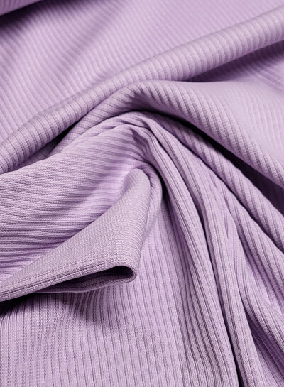 lila - zachte ribtricot