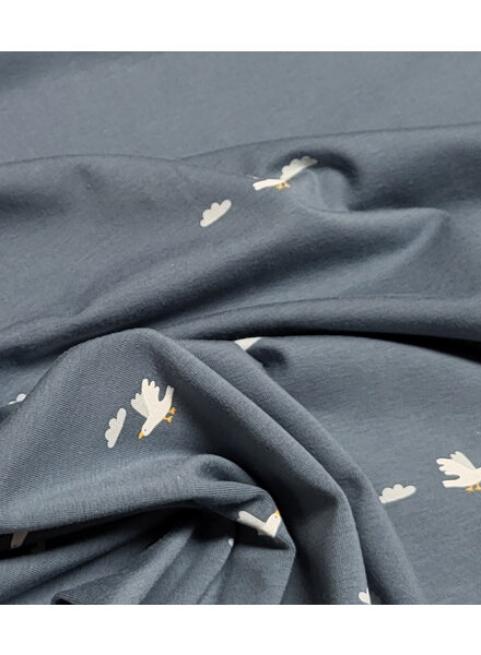 vogels indigo - tricot