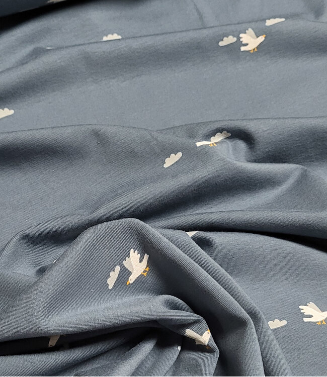 vogels indigo - tricot