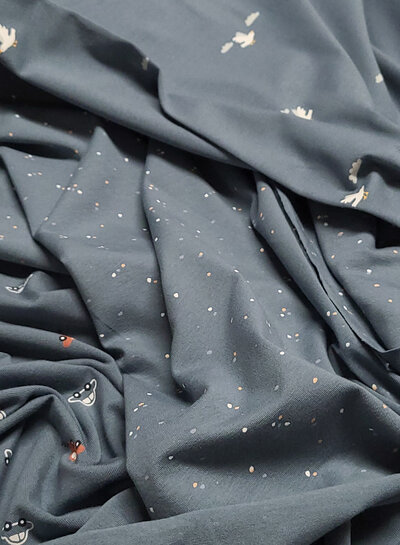 birds indigo - jersey