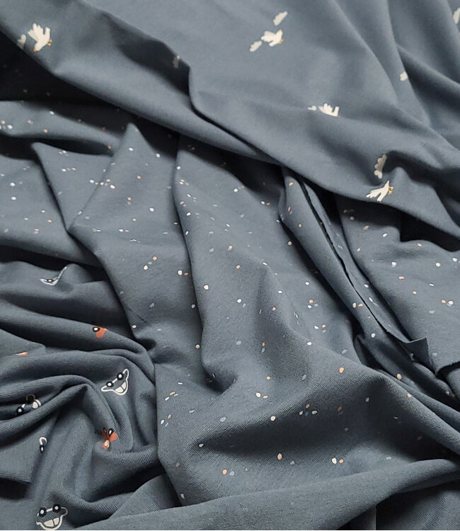 vogels indigo - tricot