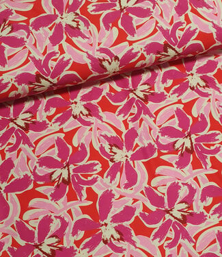 Madeline pink flowers - swimwear - lycra - UV resistant factor 50
