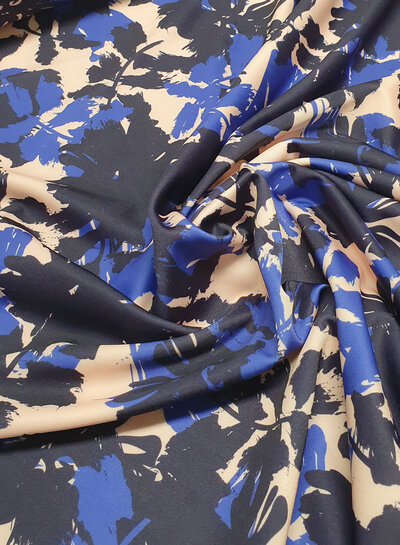 Madeline beautiful blue flowers - swimwear - lycra - UV resistant factor 50