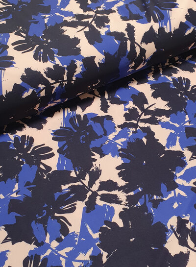 Madeline prachtige blauwe bloemen - swimwear - lycra - UV bestendig factor 50