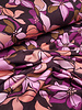 prachtige paarse bloemen  - zachte french terry