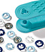 Prym drukknopen 8 mm blauw en wit - 21 stuks - Prym