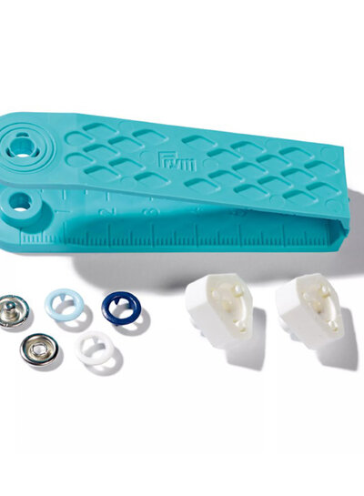 Prym 8 mm blue and white snap fasteners - 21 pieces - Prym