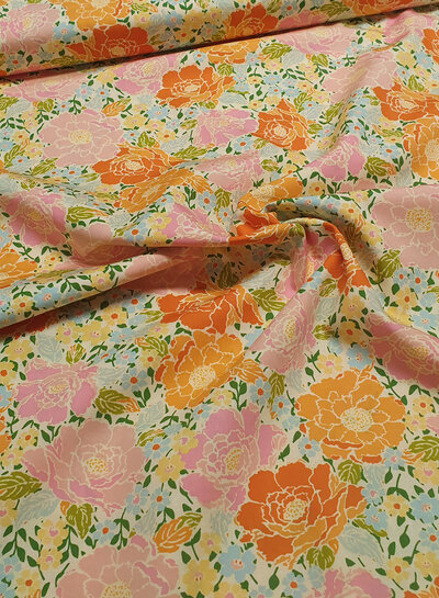 ART GALLERY FABRICS Woods rose garden - Marigold
