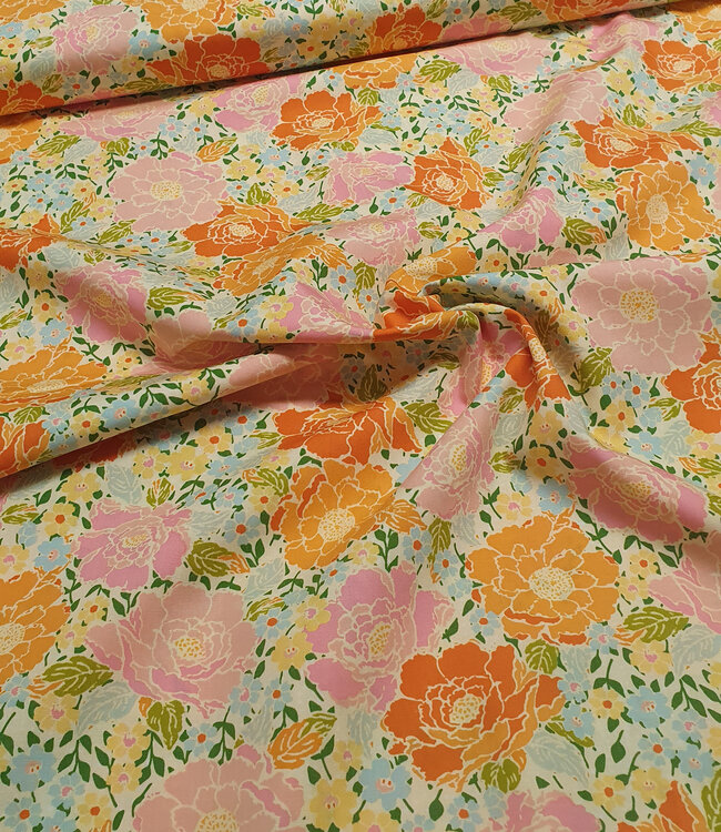 ART GALLERY FABRICS Woods rose garden - Marigold