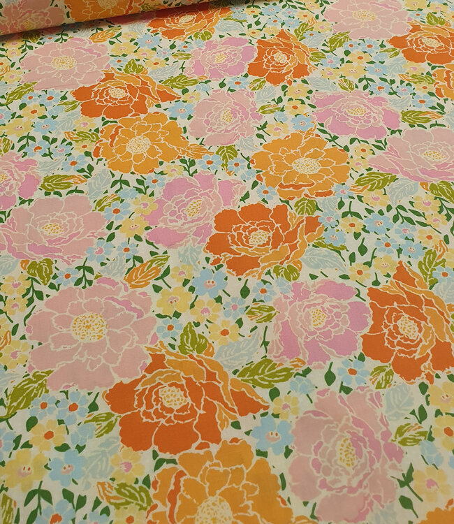 ART GALLERY FABRICS Woods rose garden - Marigold
