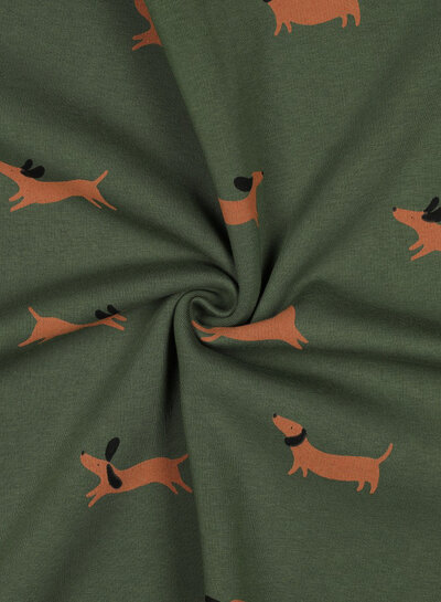 dogs - dark green - thick jogging