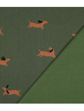 dogs - dark green - thick jogging