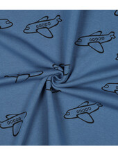 airplanes - blue - thick jogging