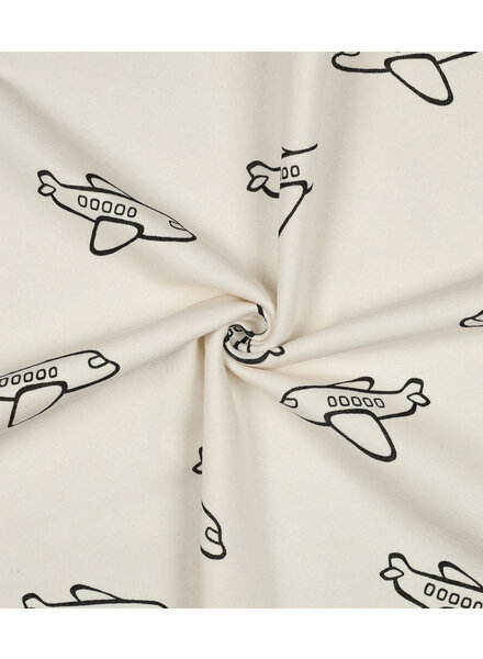 airplanes - off-white - thick jogging bottoms