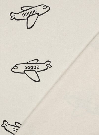 vliegtuigen - gebroken wit - dikke jogging