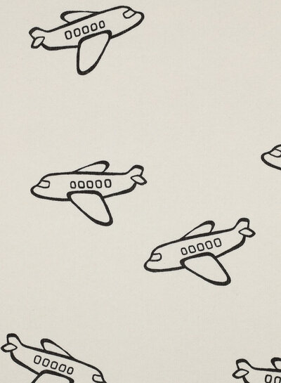 vliegtuigen - gebroken wit - dikke jogging