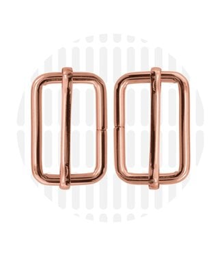ZipperZoo Slide buckle 32 mm - rose gold - packed per 2