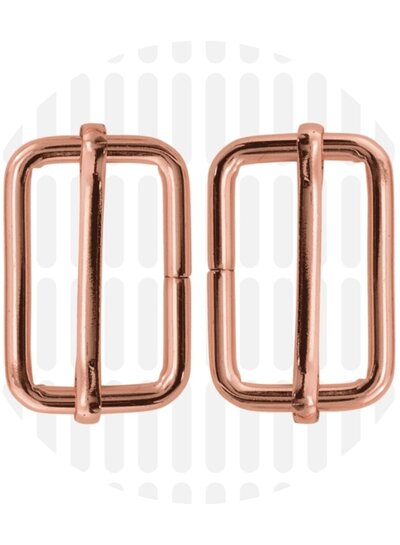 ZipperZoo schuifgesp 32 mm - rosé gold - verpakt per 2