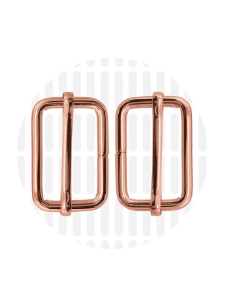 ZipperZoo Slide buckle 32 mm - rose gold - packed per 2